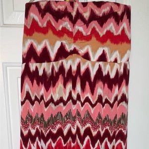 Pink Chevron Maxi Dress